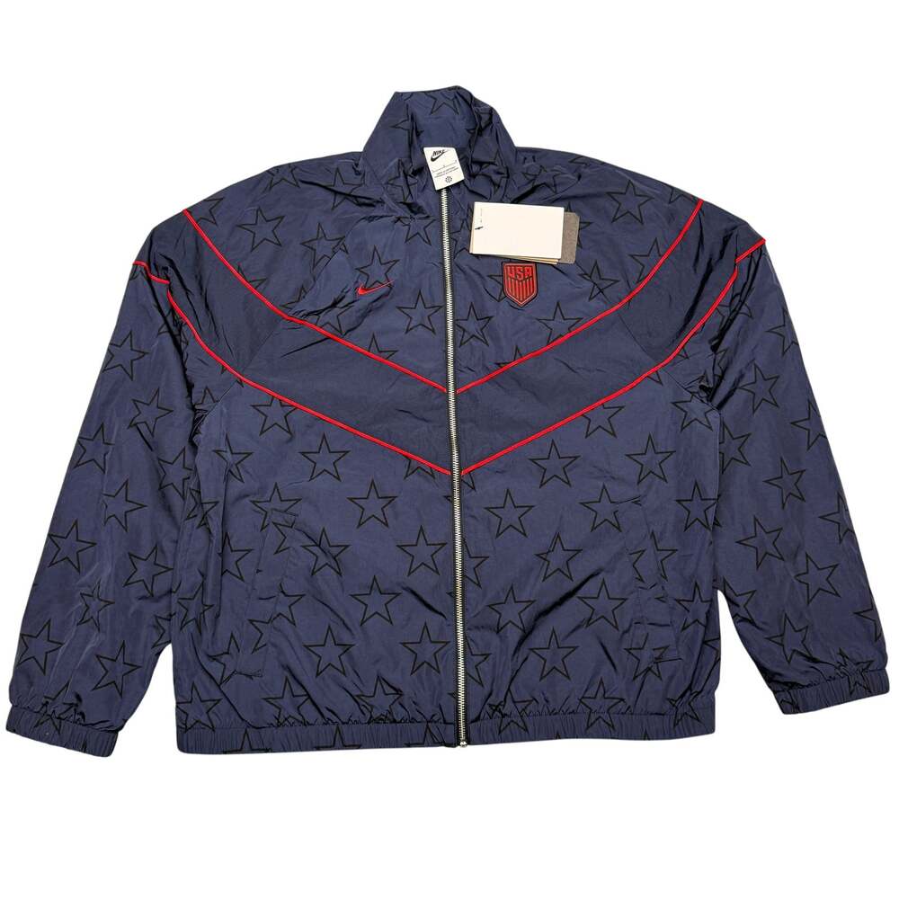 Nike USMNT Windrunner Soccer UV Woven Jacket Women's Large Loose Fit